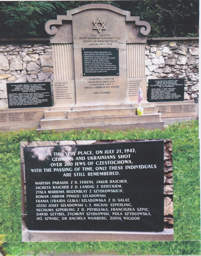 Memorial in Czestochowa Cemetery